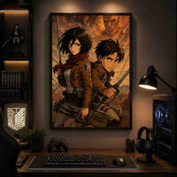 Eren &amp; Mikasa Art Frame